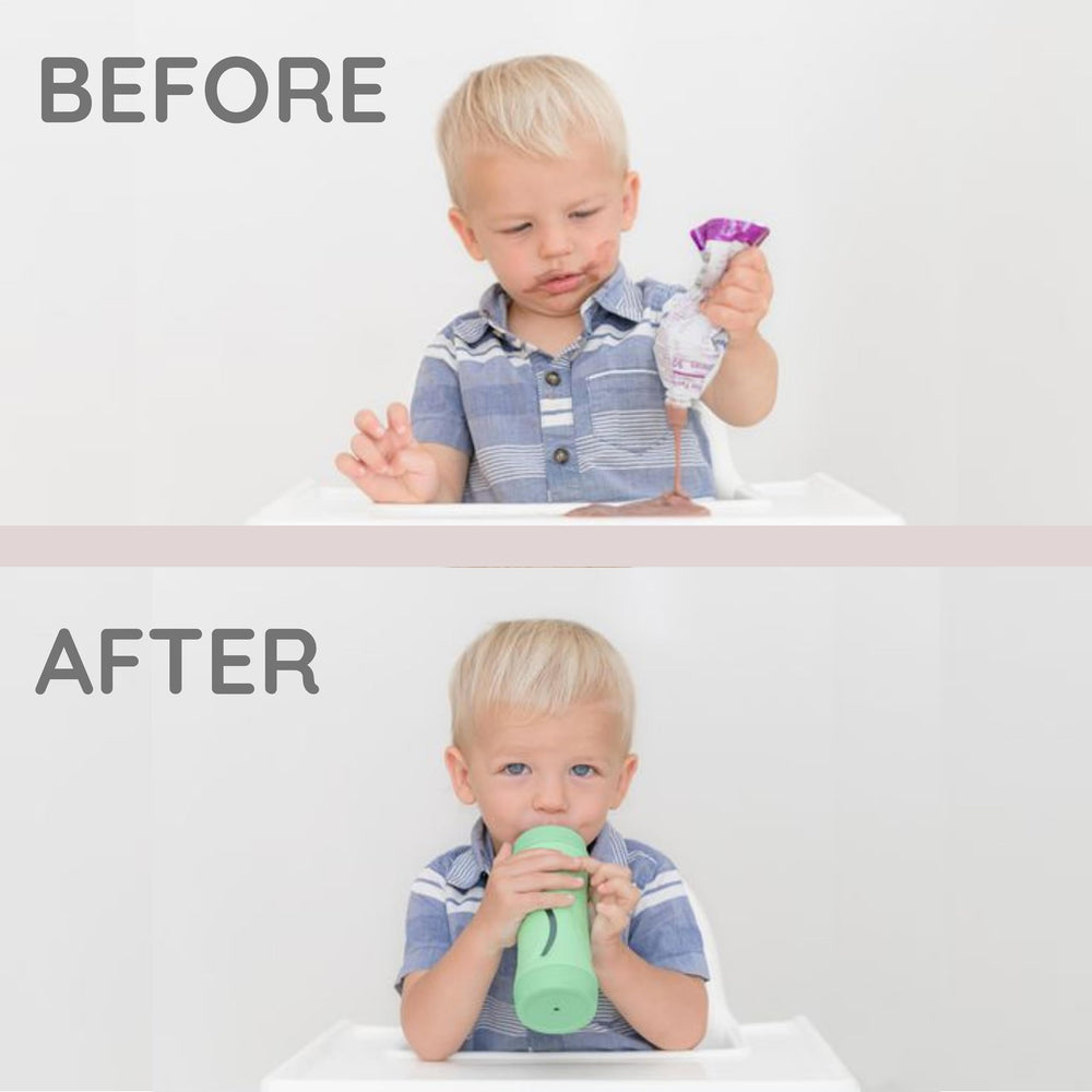 Babeehive Subo flow-control design promotes independent self-feeding during meals.