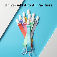 Babeine pacifier clips soft-fabric design offers gentle touch and easy washing.