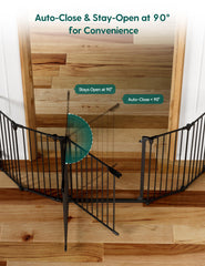 Babelio 102in extra wide gate double-lock for child safety
