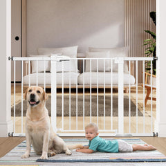 BABELIO extra wide gate front view for wide doorways and stair openings