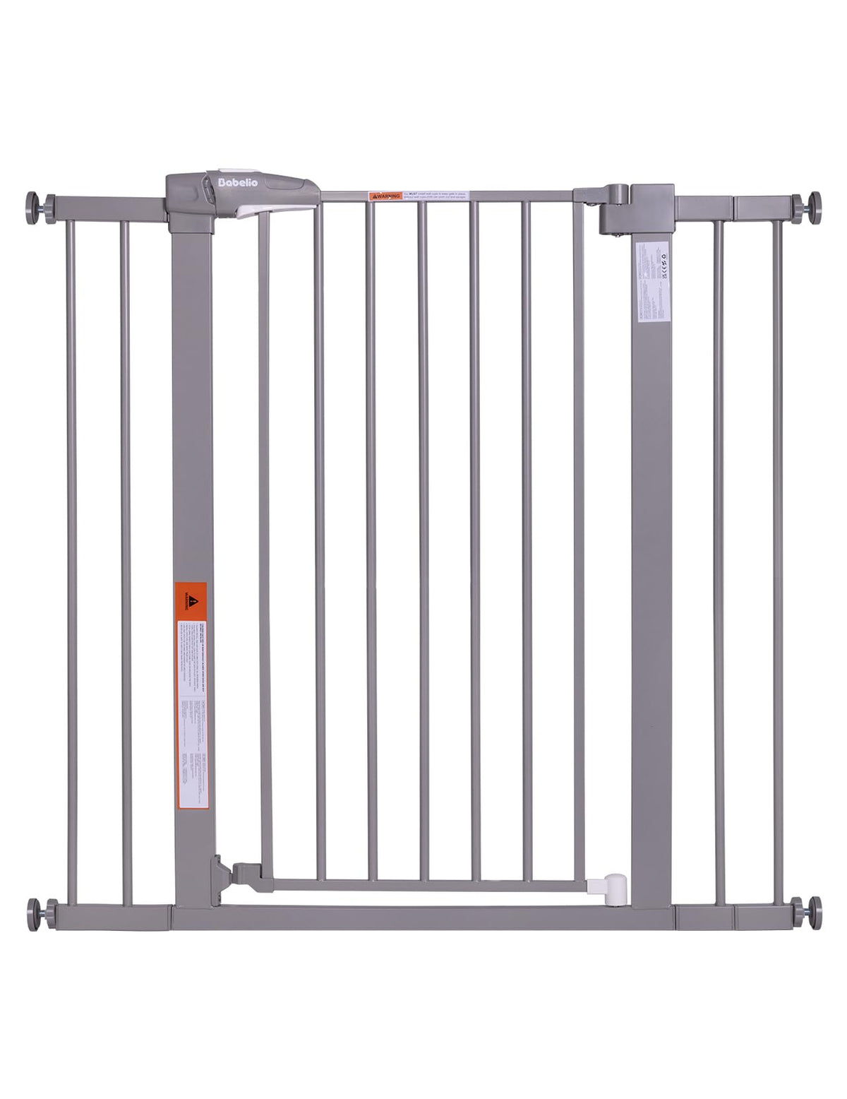 BABELIO 36-inch tall baby gate showing tool-free setup for doorways.