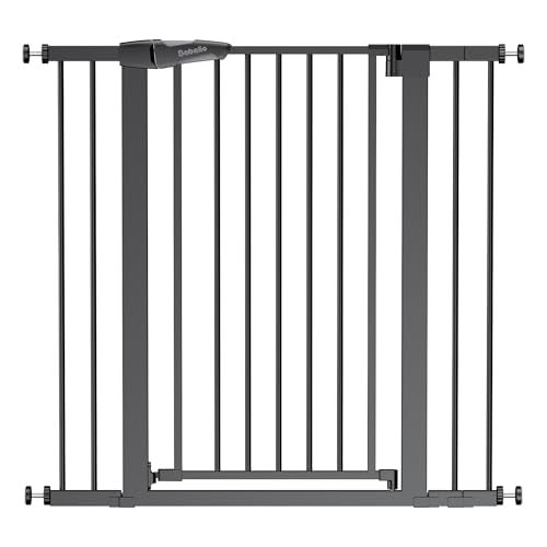 BABELIO 36-inch tall gate mounted in a doorway showing tall safety barrier for toddlers and pets