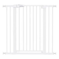 BABELIO 36-inch tall gate panel showing sturdy white metal frame for added containment