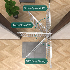 BABELIO auto-close feature with stay-open option for hands-free convenience