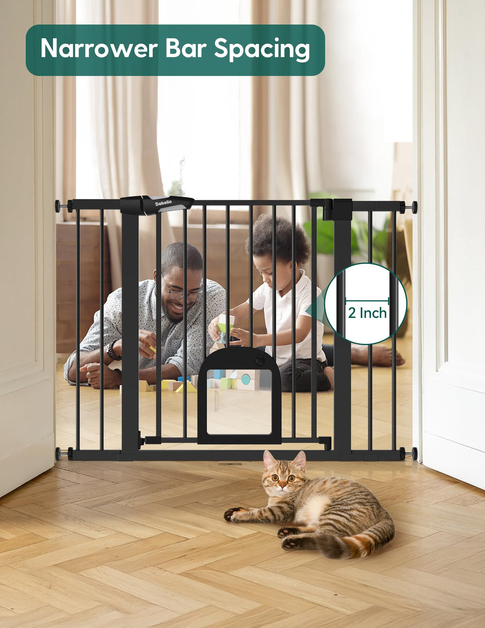 BABELIO auto-close and stay-open features for convenient gate control.