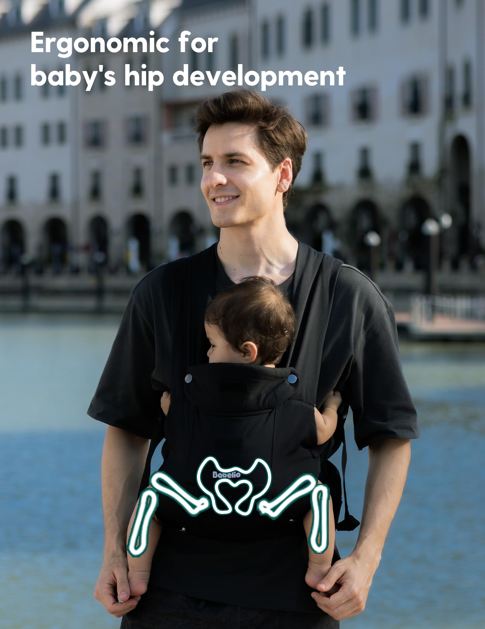 BABELIO solo-friendly-wear demonstrates quick one-person wearing.