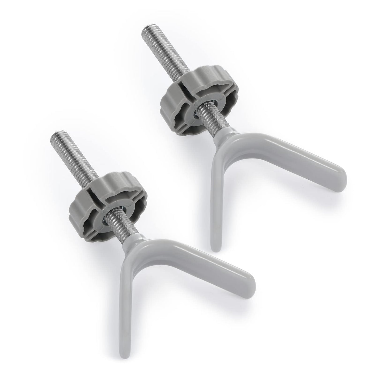 Babelio baby gate adapter Y-rod assembly on stairs for secure child and pet gate setup.