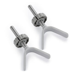 Babelio baby gate adapter Y-rod assembly on stairs for secure child and pet gate setup.