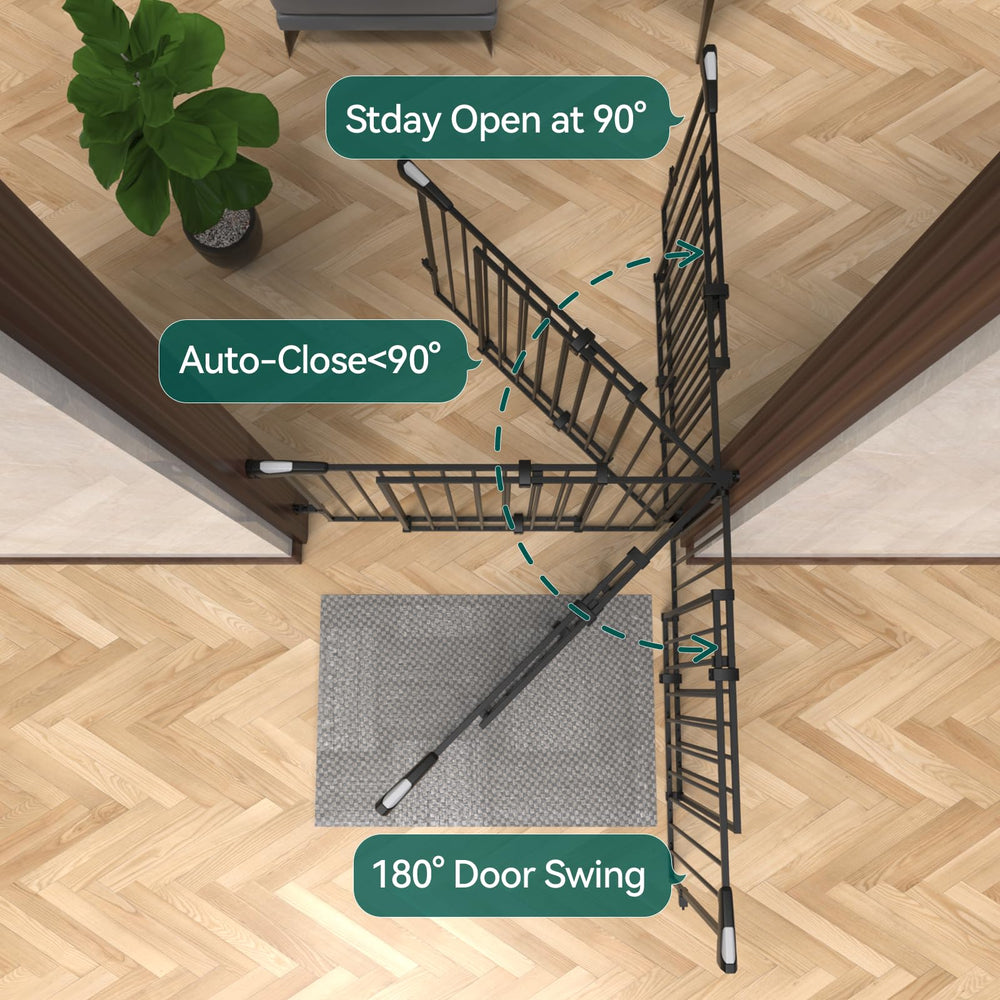 BABELIO all-steel construction with double-lock offers durable, child-pet safety.