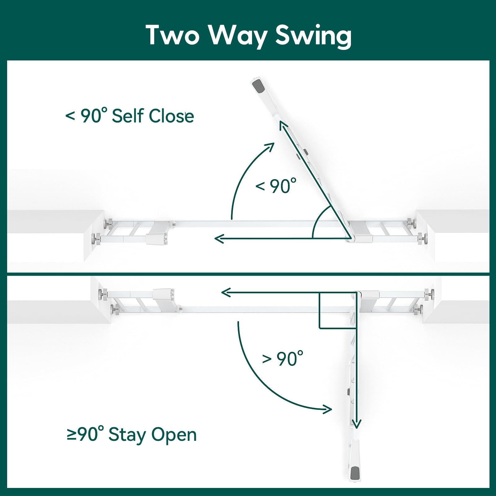 BABELIO one-hand walk-through gate for easy access.