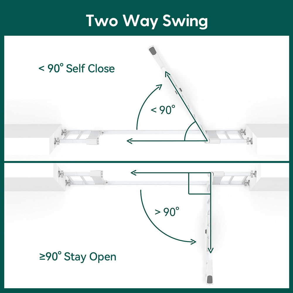 BABELIO one-hand walk-through gate for easy access.