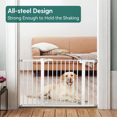 BABELIO baby gate pressure-mount install kit highlights tool-free, wall-friendly setup.
