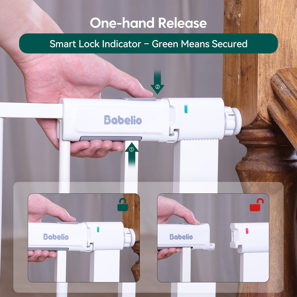 BABELIO pressure-mounted installation demonstrates tool-free setup with no wall damage.