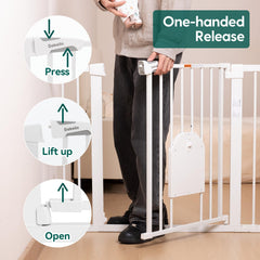 BABELIO stay-open mode helps you navigate while carrying a baby or laundry.