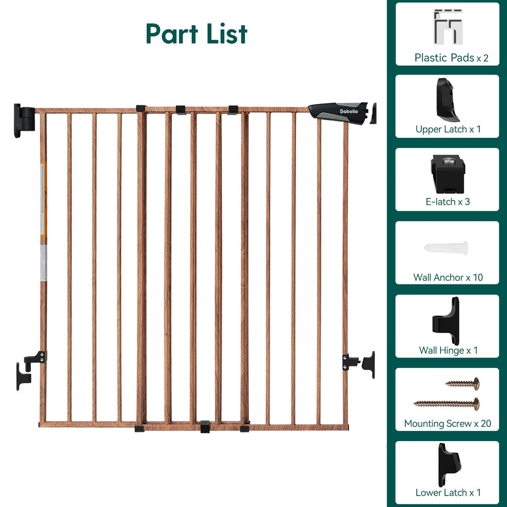 BABELIO gate top-of-stairs mounting for stairs application