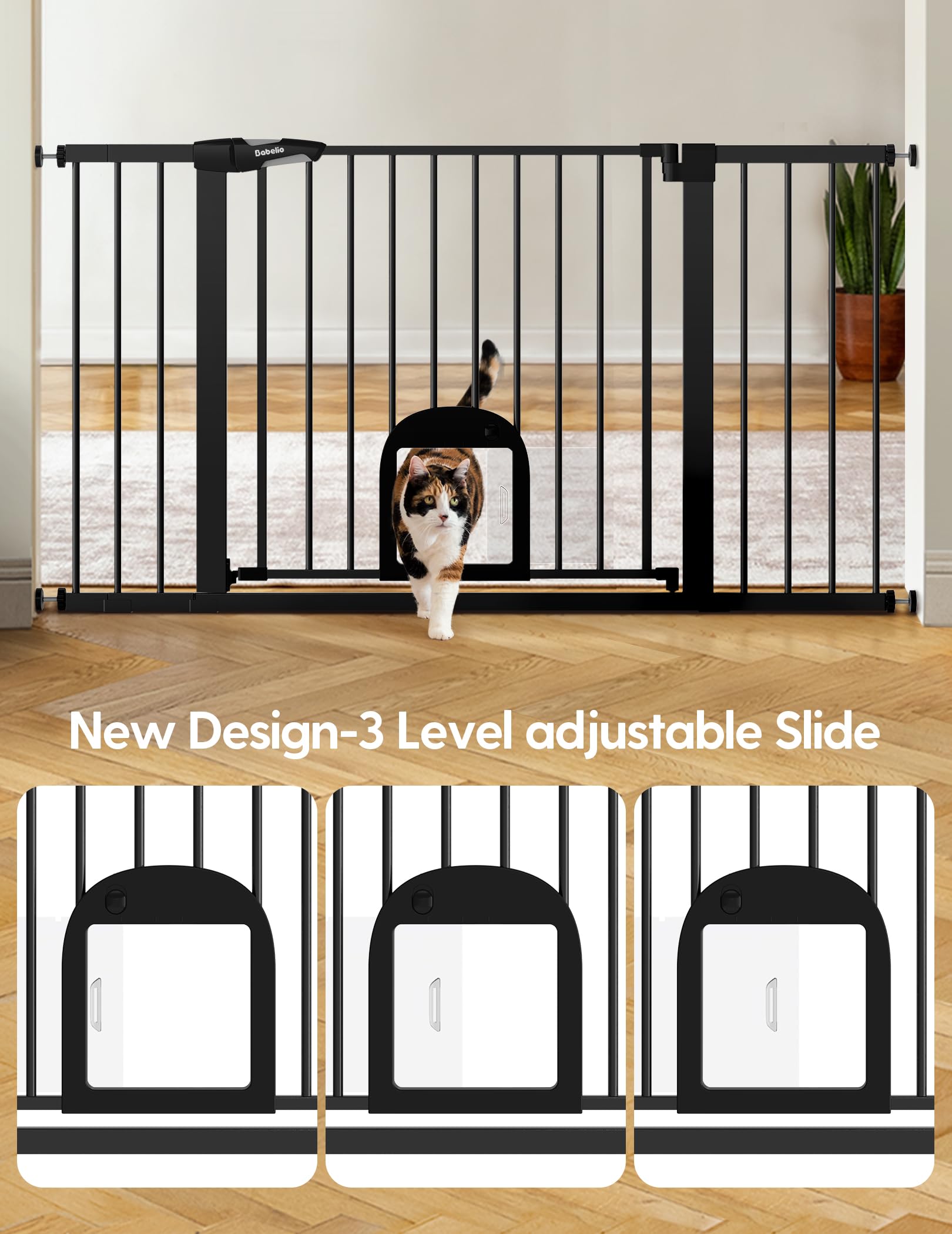 BABELIO baby gate doorway-wide demonstrates safe doorway containment for family spaces.