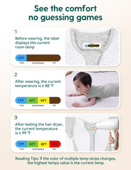 BABELIO swaddle with two-way zipper enables quick diaper access during changes