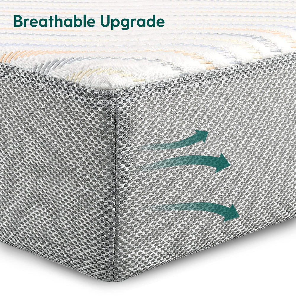 BABELIO breathable mesh side promotes air circulation and cooler sleep