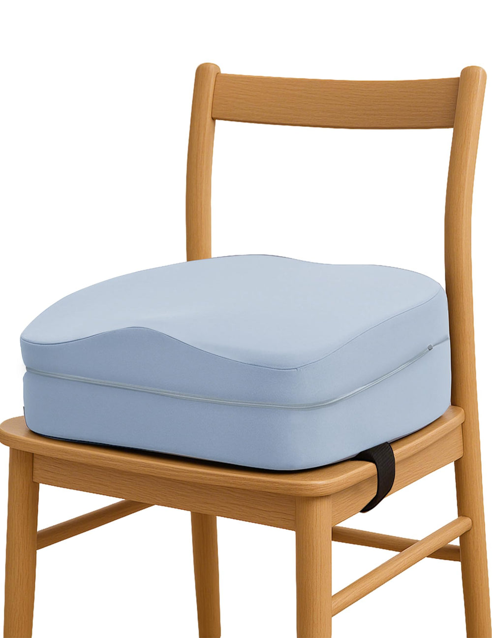 Babelio booster seat Ergodesign close-up showcasing ergonomic curves for posture support