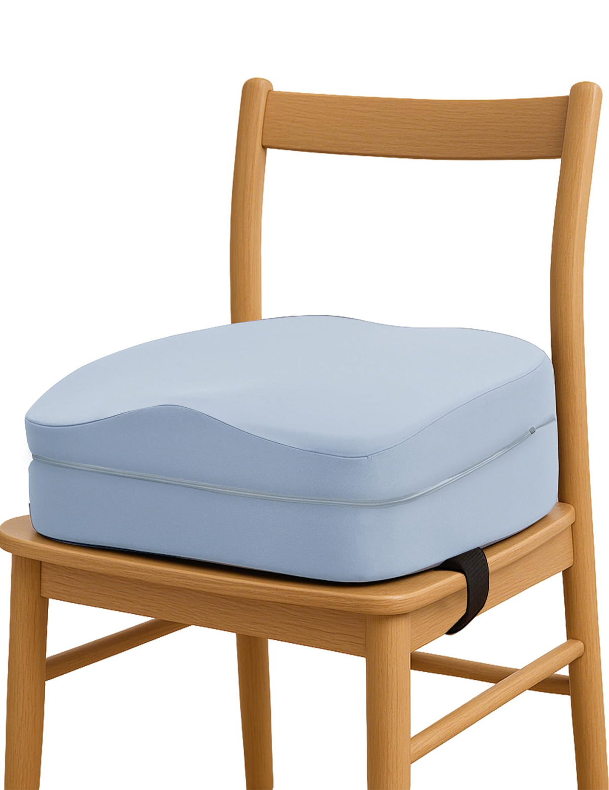 Babelio booster seat Ergodesign close-up showcasing ergonomic curves for posture support