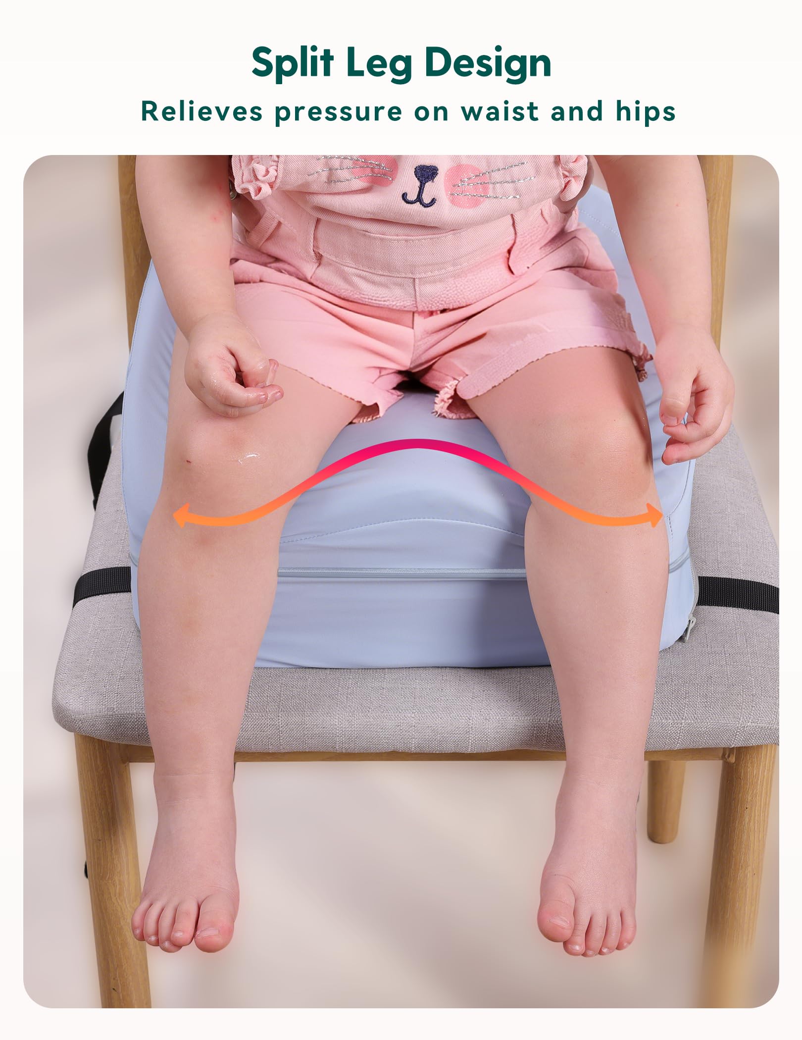 Babelio booster seat height-adjustment features for growing toddlers
