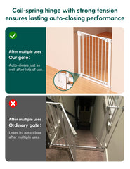 Babelio bottom baffles protect stairs by reducing gaps and swing risk.