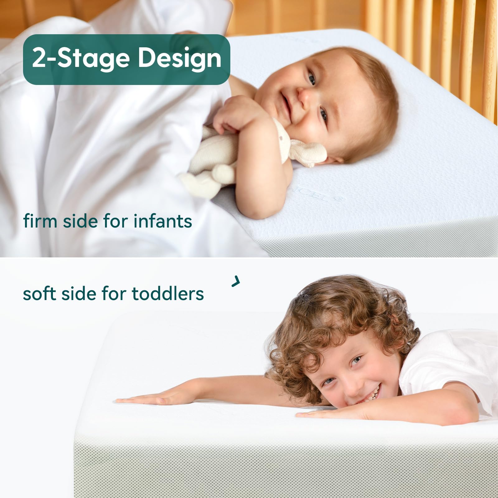 BABELIO breathable-foam-ventilation-holes keeps the core cool and odor-free.