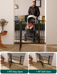 BABELIO cat door closeup shows adjustable cat passage for pets.