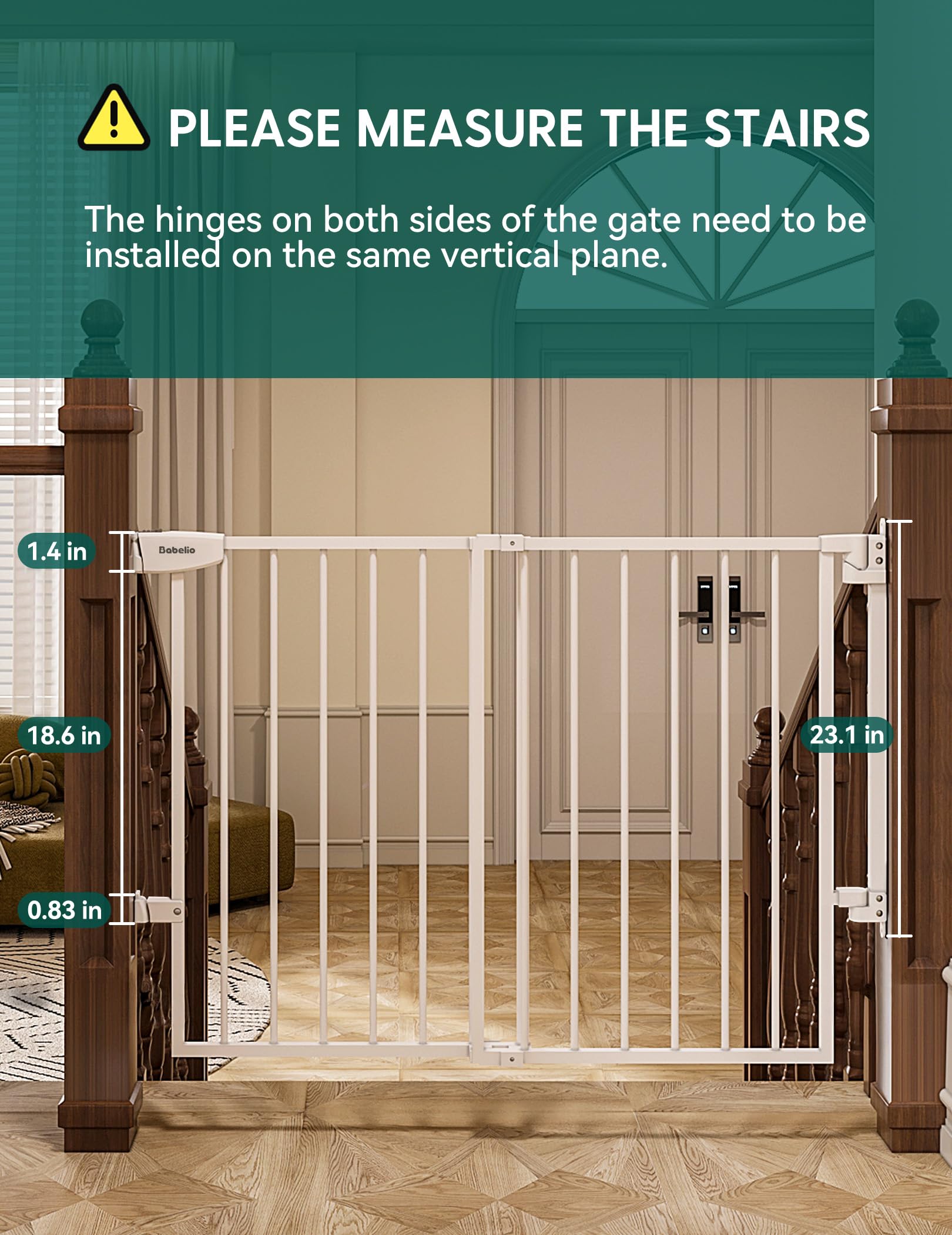 Babelio dual-locking steel construction withstands active kids and pets