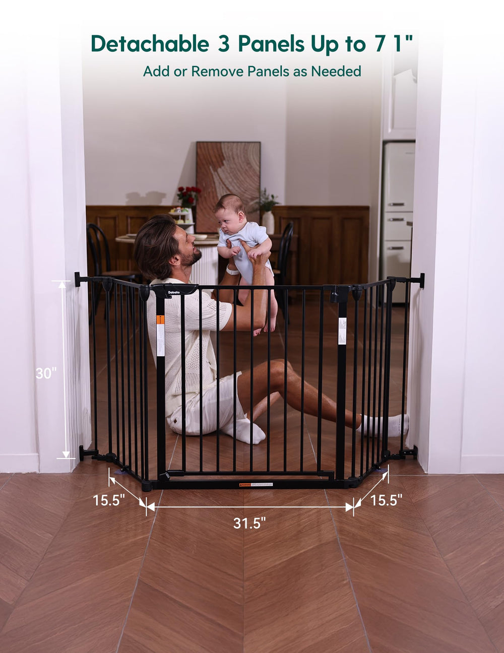 Babelio foldable panels reduce bulk for storage
