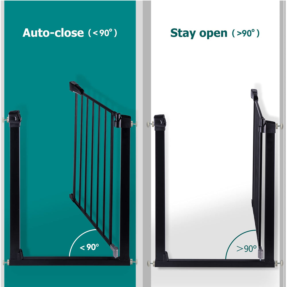 BABELIO gate extender in use with dog shows secure, adjustable space for pets