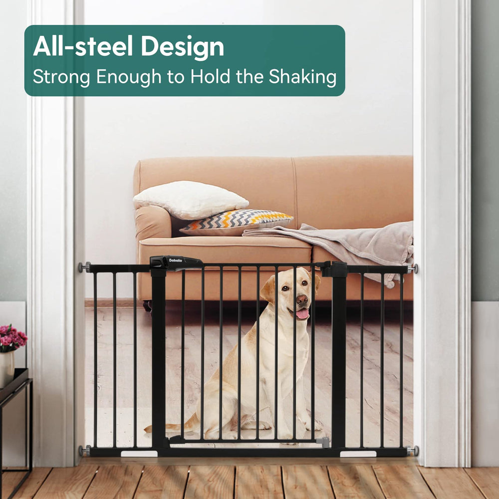 BABELIO gate extender package content reveals ready-to-use no-drill hardware