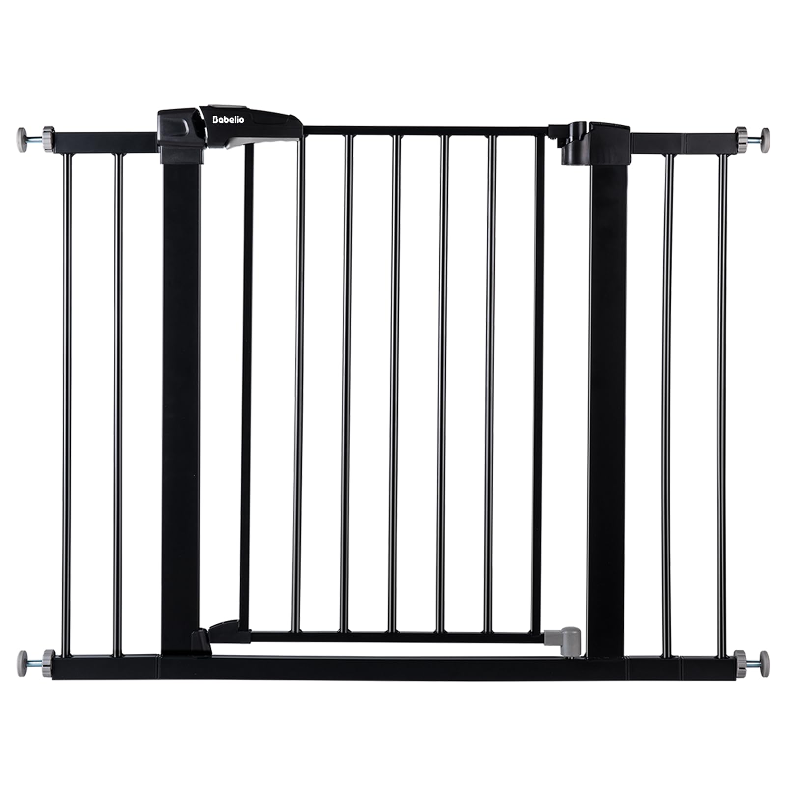 BABELIO gate-pressure-mounted-no-drills highlights quick setup without wall damage