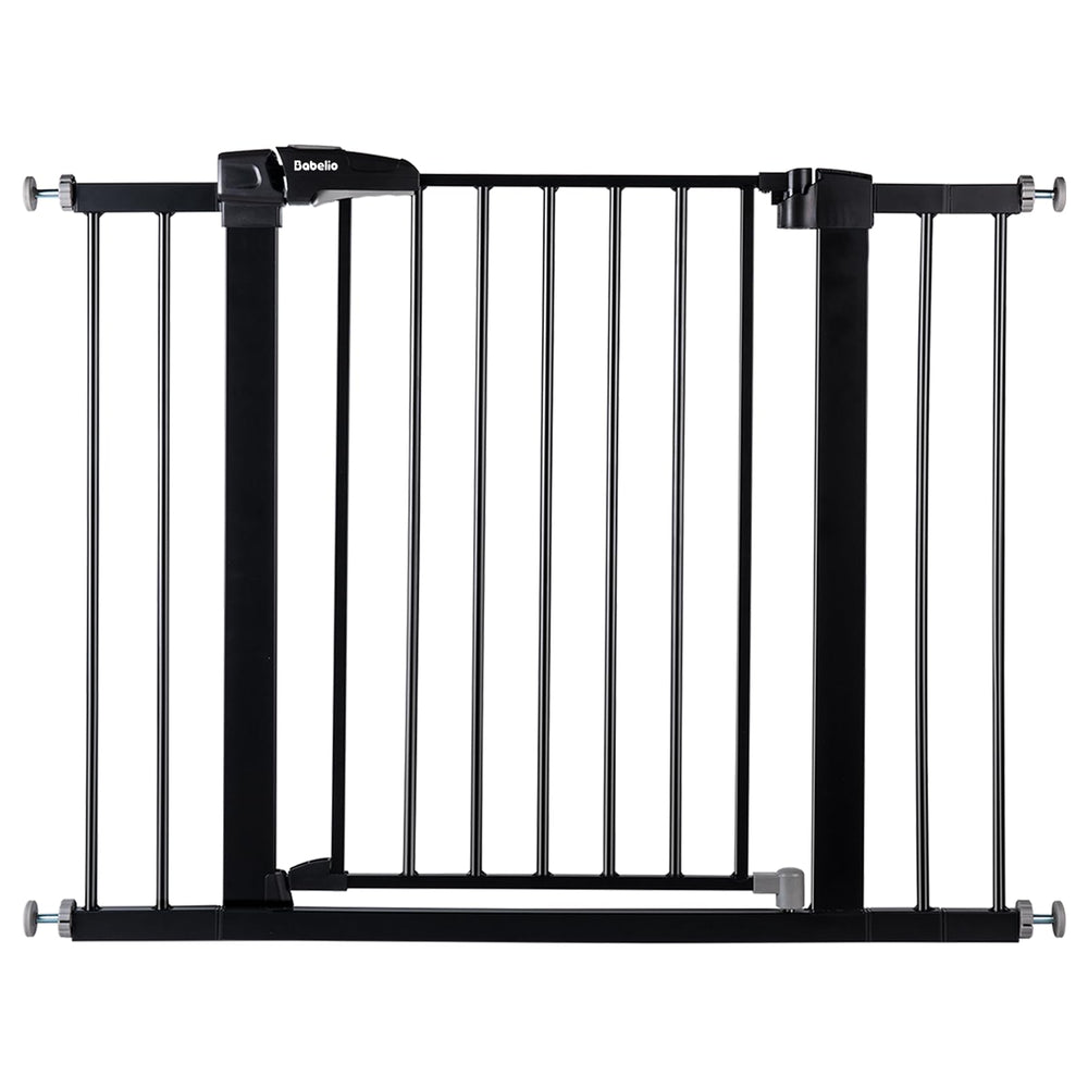 BABELIO gate-pressure-mounted-no-drills highlights quick setup without wall damage