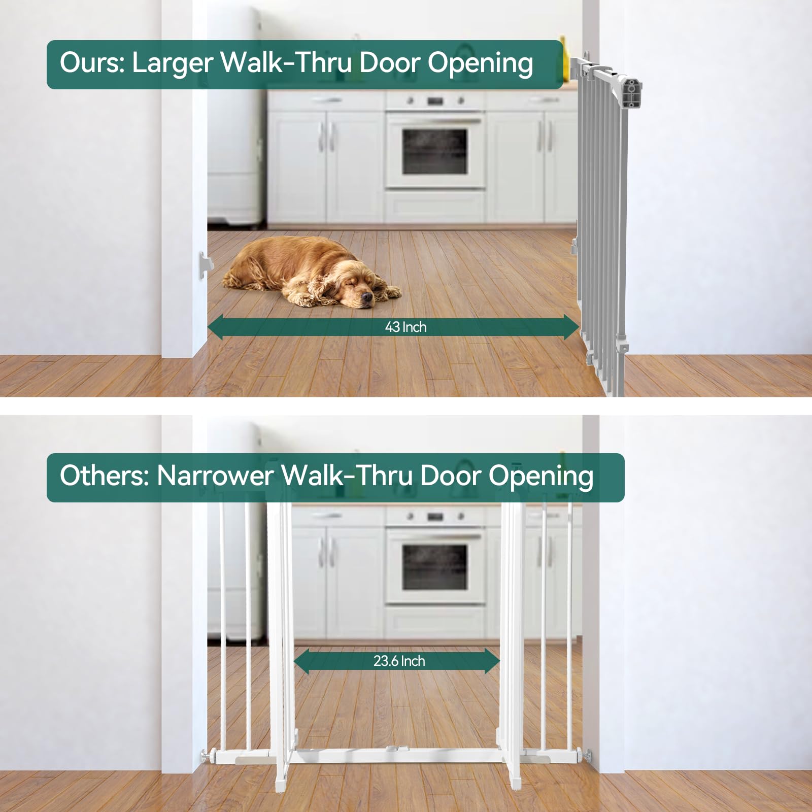 BABELIO safety-lock-design keeps doors secure for children and pets.