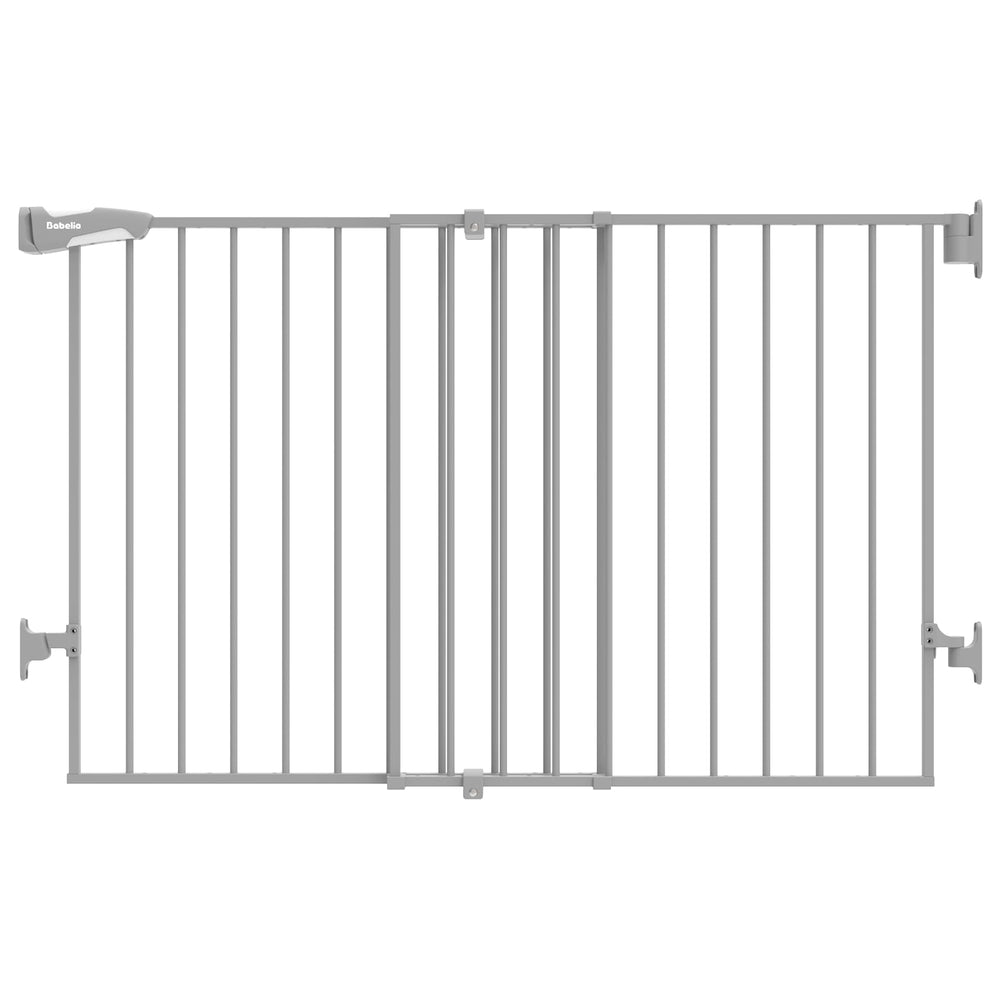 BABELIO gate wide-extended-width adjusts to fit stairs openings.