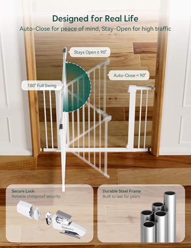 BABELIO hold-open feature lets gate stay open when needed