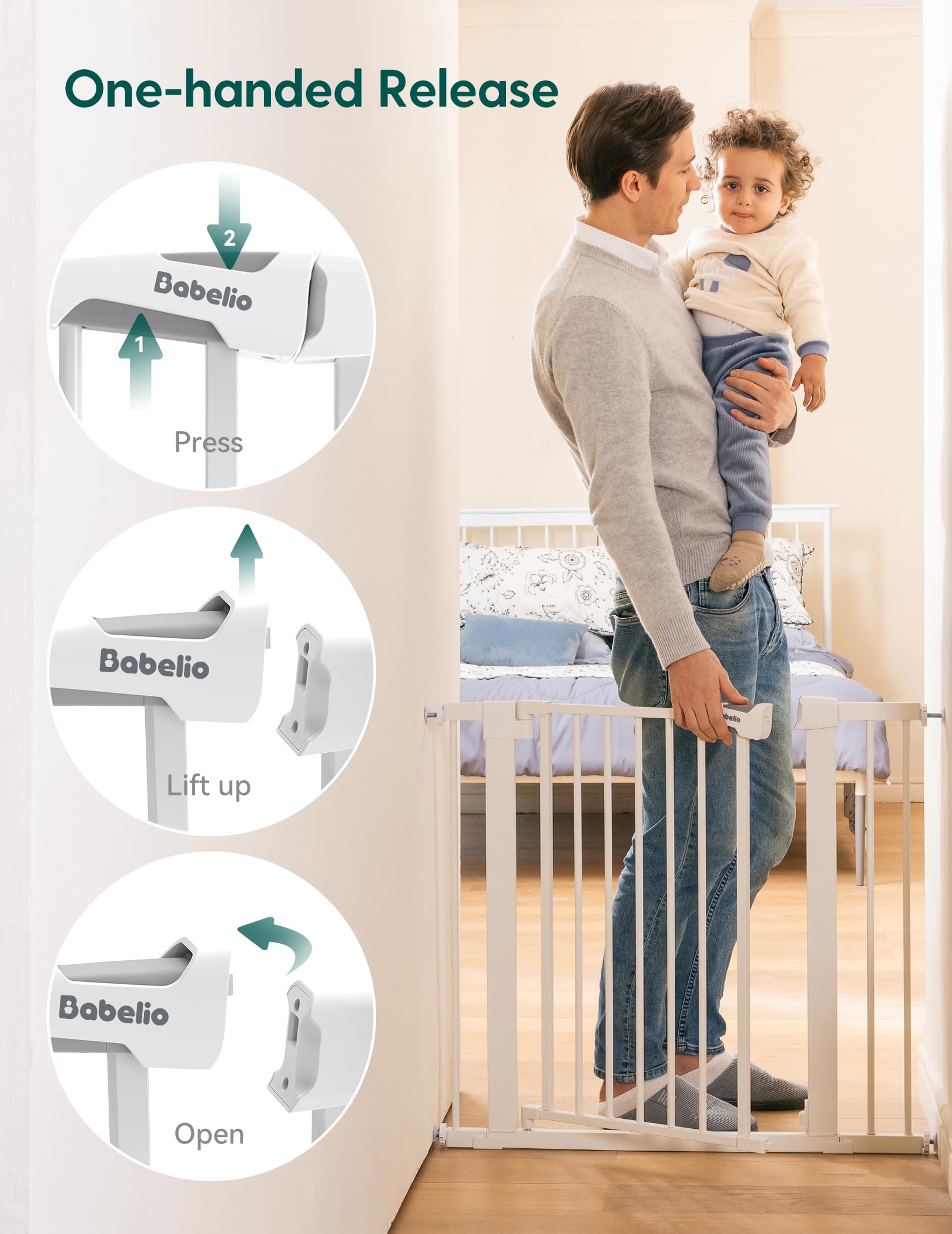 BABELIO included extension kits for wider openings