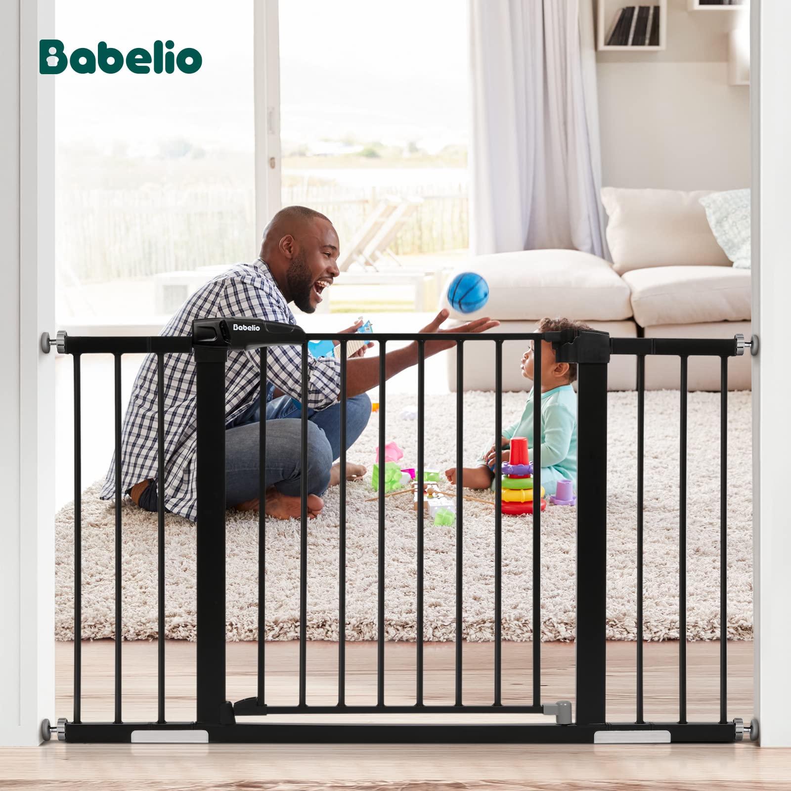 BABELIO 30-inch tall gate provides added height for extra containment.