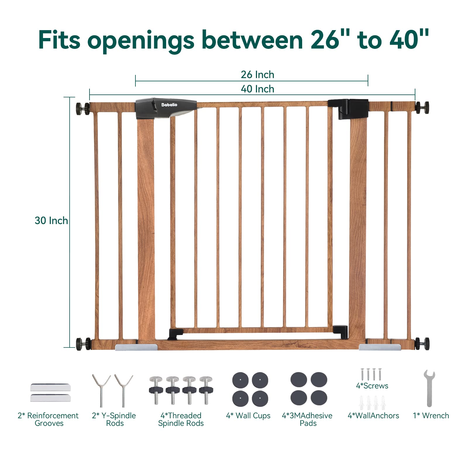 BABELIO MomGate stair-landing setup as a safe barrier at stairs