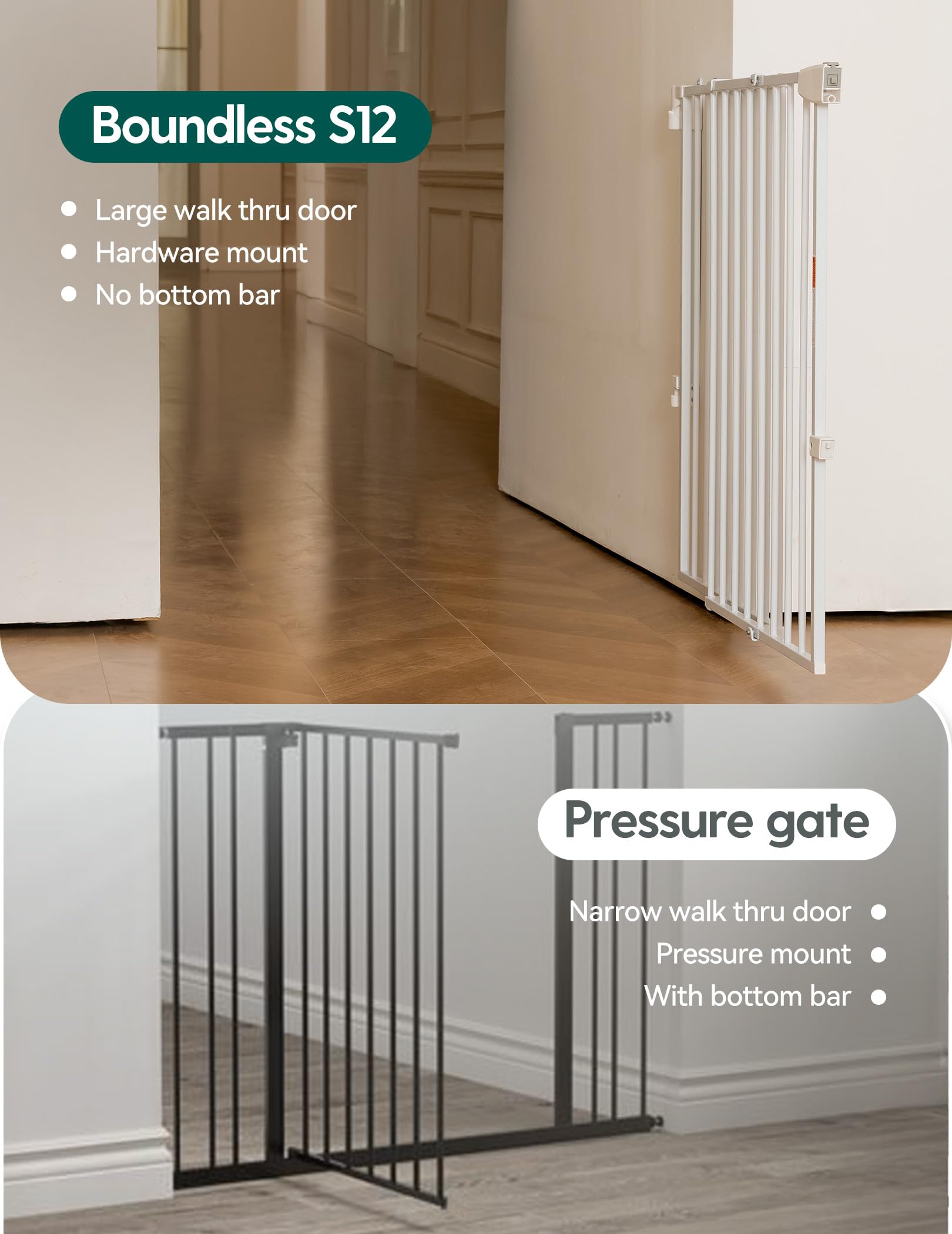 Babelio no bottom bar enhances clearance to reduce tripping