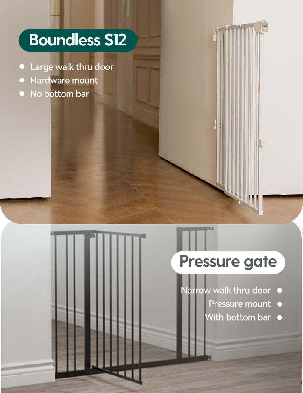 Babelio no bottom bar enhances clearance to reduce tripping
