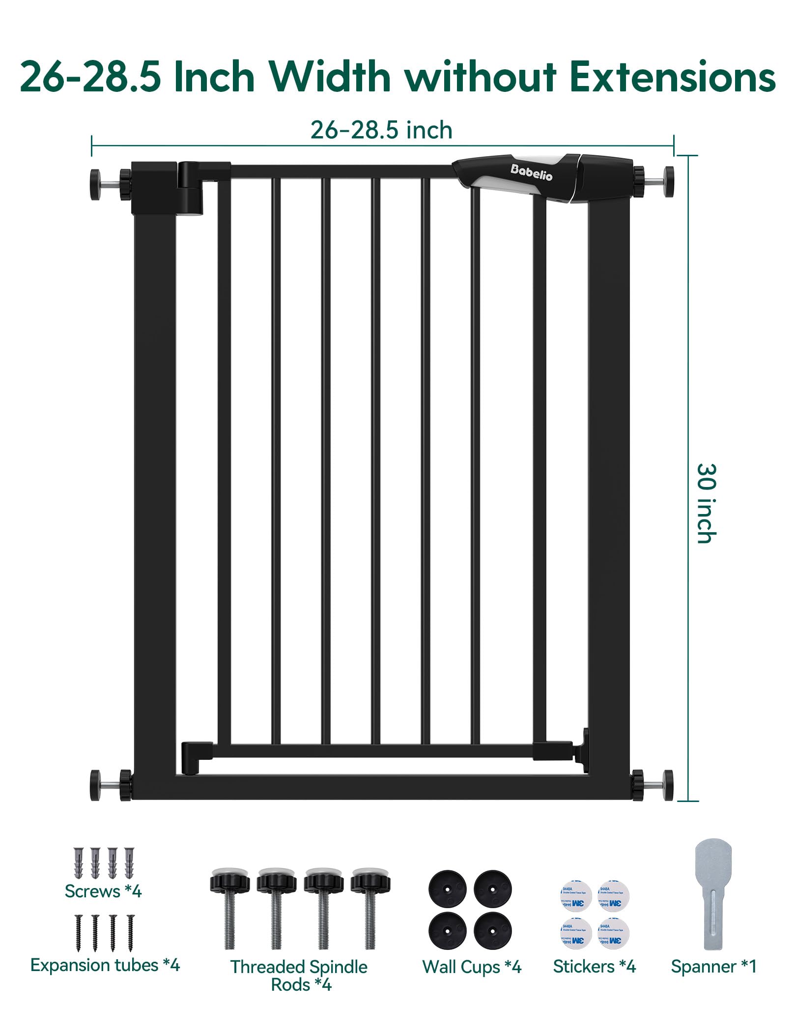 BABELIO one‑handed operation with double lock suits busy parents.