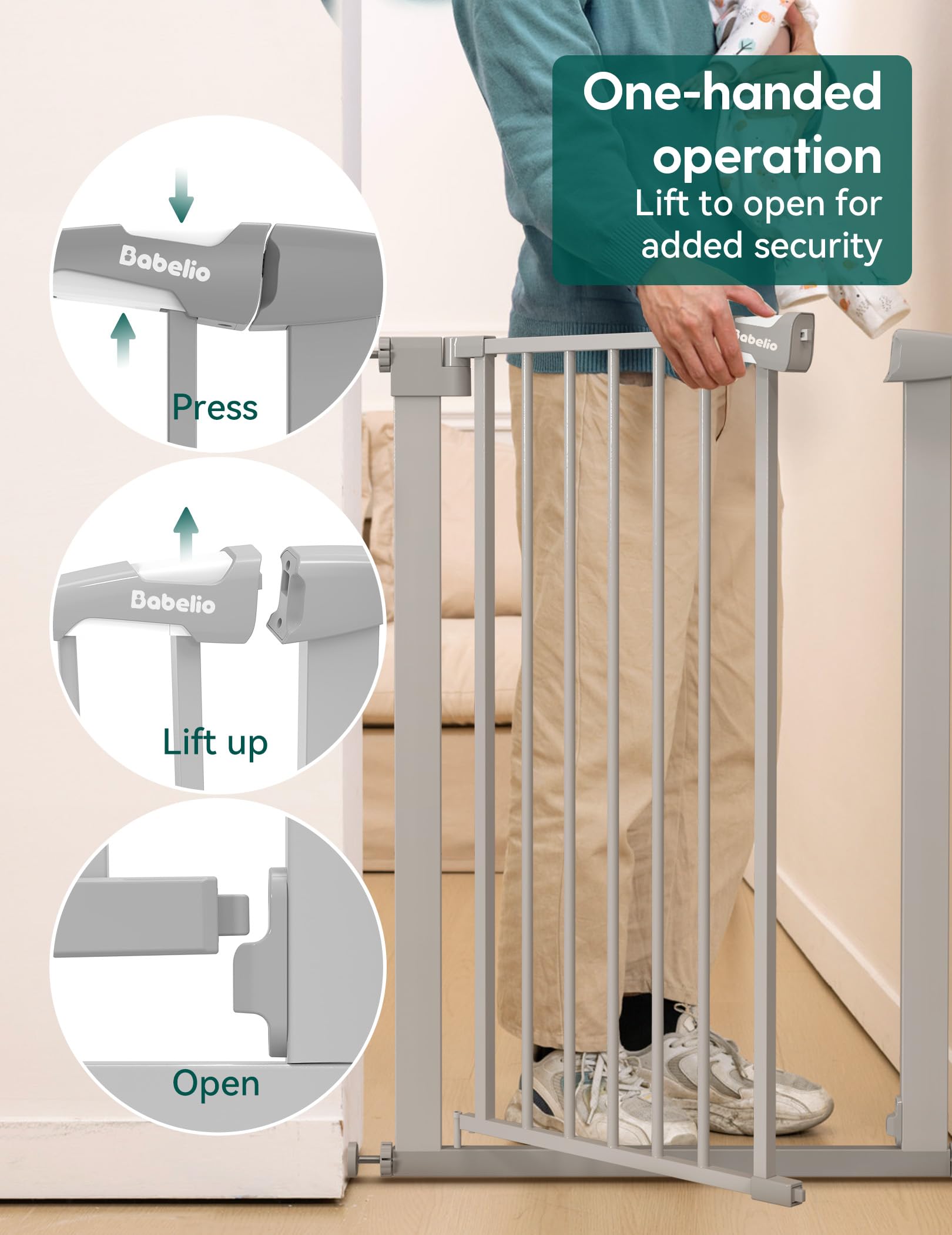BABELIO pressure-mounted installation method without wall damage