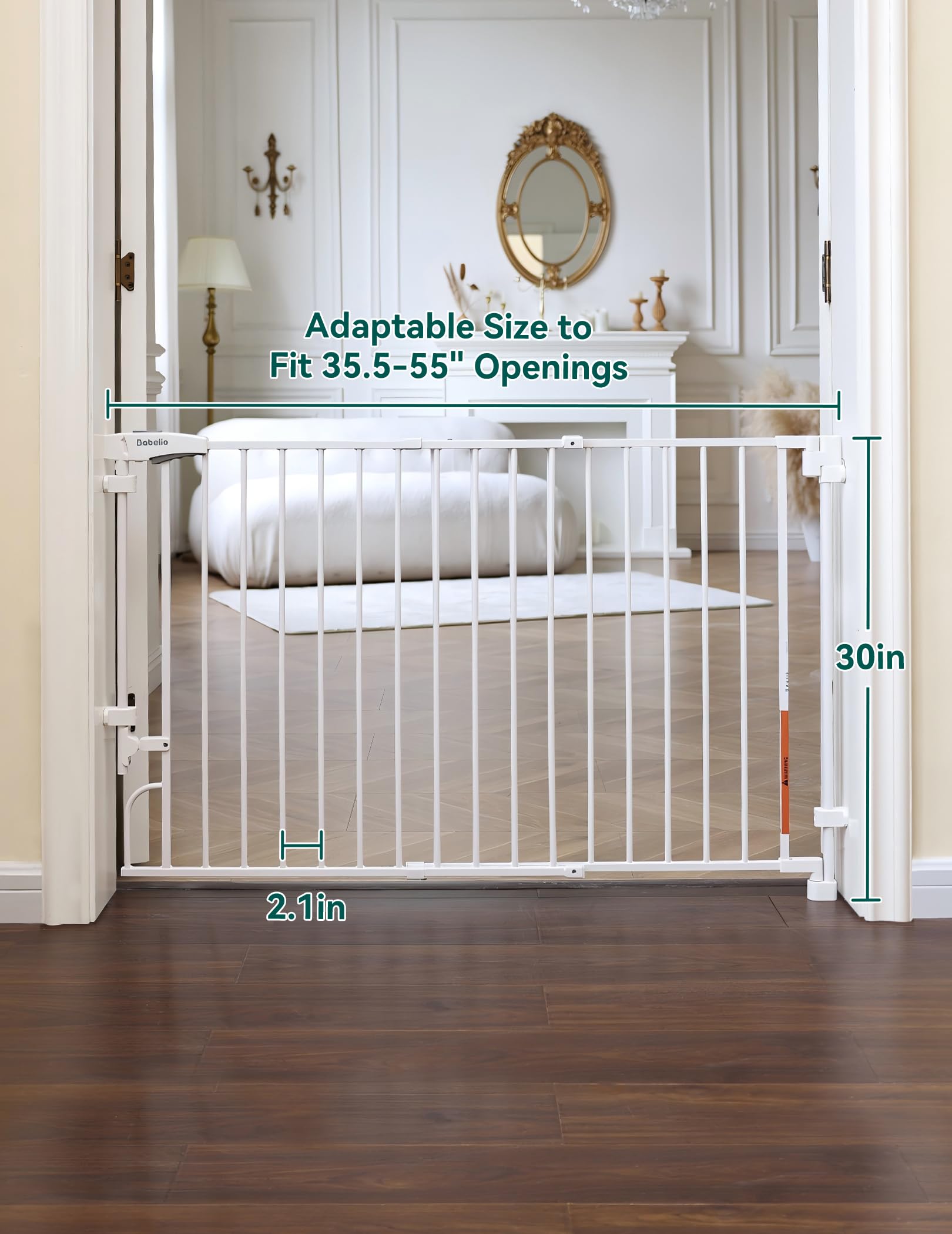 BABELIO removable gate shows simple storage when not in use