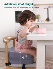 Babelio removable machine-washable cover keeps mealtime clean.