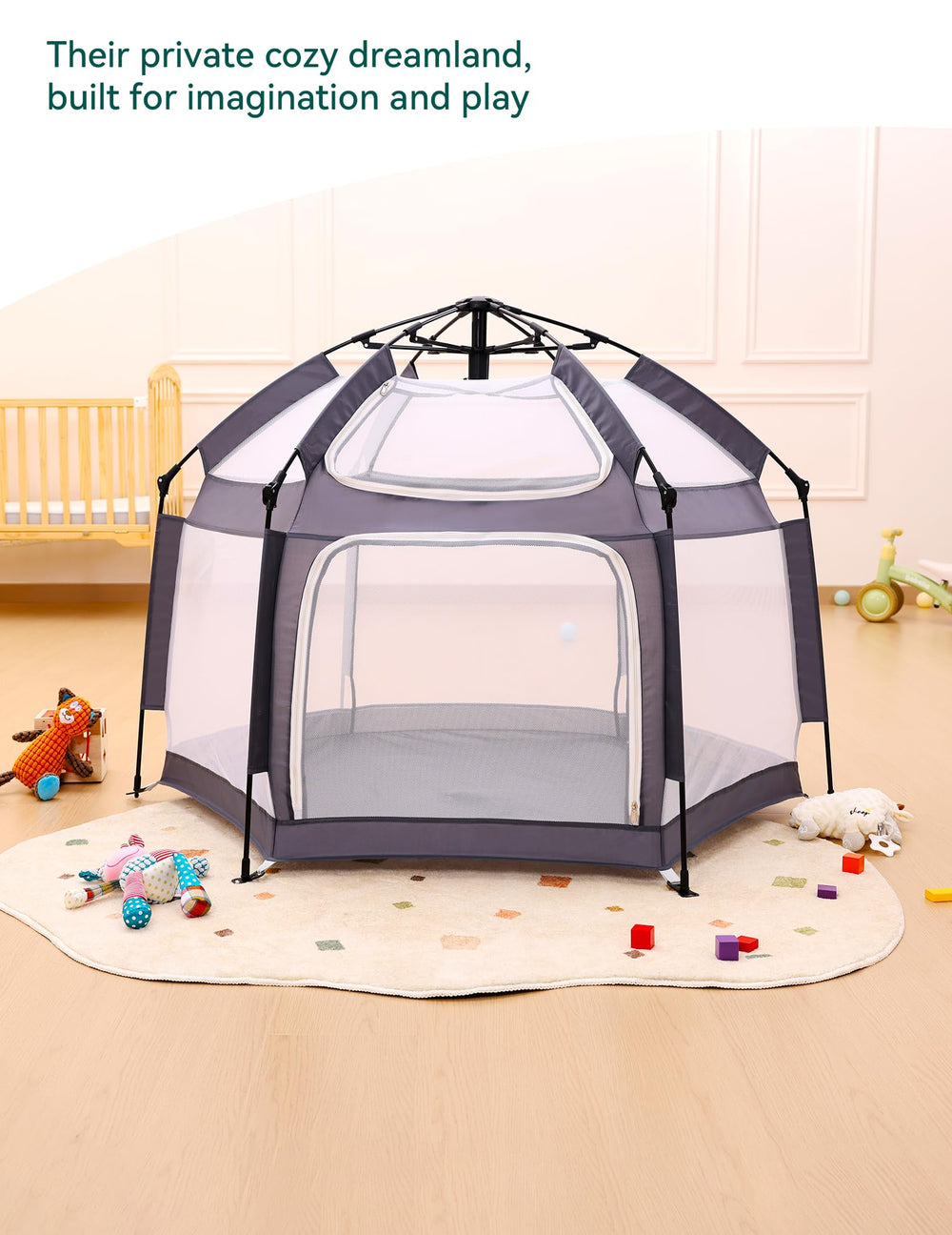 Babelio Safe Materials emphasize baby-friendly fabrics and sturdy construction.