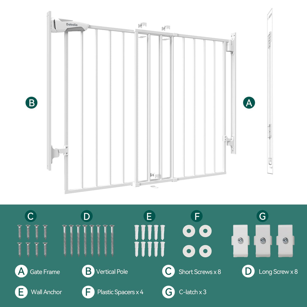 BABELIO safety-certified gate offers peace of mind around children and pets.