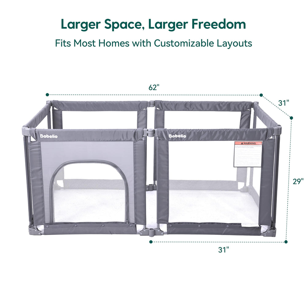 Babelio safety-durable materials ensure sturdy edges while curious little ones explore.