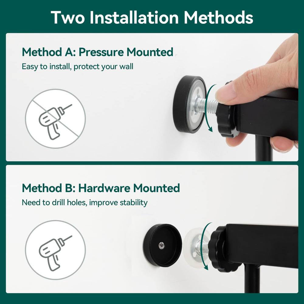 BABELIO stairs-and-doorway setup shown for flexible home safety.